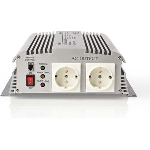 Stroomomvormer Gemodificeerde Sinusgolf | 12 V DC - 230 V AC | 1700 W | 2x Schuko-Uitgang