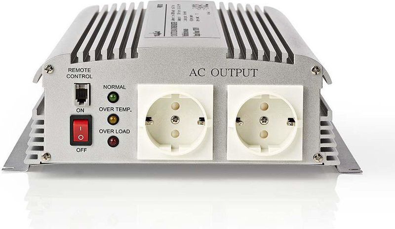 Gemodificeerde Sinus Spanningsomvormer - 12V naar 230V - 1700W - Zilver