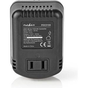 Transformator - 230V naar 110V - 30W - Niet Geaard