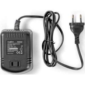 Nedis Power Converter - Netvoeding - 230 V AC 50 Hz - 65 W - Euro - Zwart