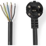 Nedis - Oven Netsnoer - Stroomkabel - Zwart - 1,50 m