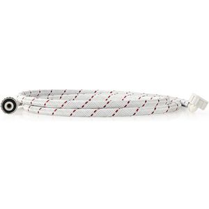 Nedis Nylon Toevoerslang - 3/4'' - 3/4'' - 10 Bar - 90 °C - 1.50 m - Toepassing: Schotel / Wasmachine - Nylon - Rood / Wit