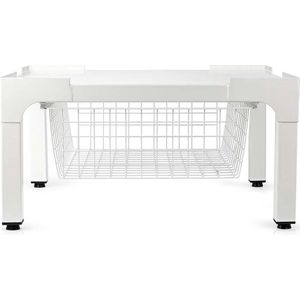 WPPTNSFY Waschmaschinenschrank mit Trockner, Regal über Waschmaschine, Verstellbares