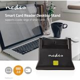 Nedis - Smartcard Bureaumodel Cardreader - USB-A - USB2.0 - Compatibel met Smartcards