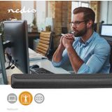 Nedis - Polsondersteuner - Zwart - Soft Gel - 465 x 60 x 22 mm