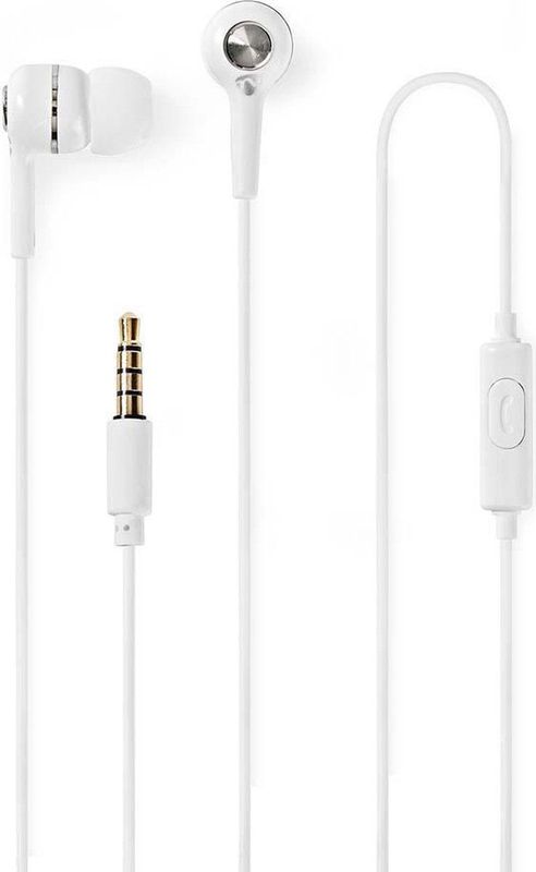 Nedis - HPWD2020WT - Koptelefoon - Wit - Bedraad - 1,2m