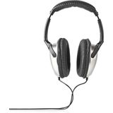 Nedis Over-ear Koptelefoon - 2.70m Kabellengte - Volumebediening - Zilver/Zwart