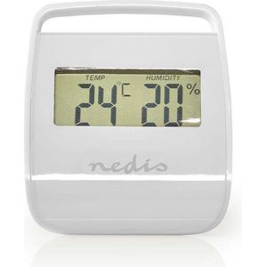 Nedis Digitale thermometer - Binnen - Binnentemperatuur - Luchtvochtigheid binnenshuis - Wit