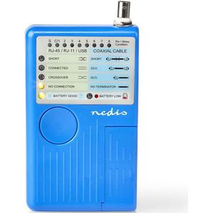 UTP kabeltester | Nedis (RJ45/RJ11/BNC/USB A-B)