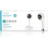 Nedis SmartLife Camera voor Binnen - Wi-Fi - Full HD 1080p - Cloud Opslag (optioneel) / microSD (niet inbegrepen) - Met bewegingssensor - Nachtzicht - Wit