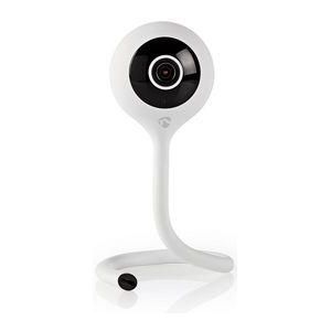 Nedis SmartLife Camera voor Binnen - Wi-Fi - Full HD 1080p - Cloud Opslag (optioneel) / microSD (niet inbegrepen) - Met bewegingssensor - Nachtzicht - Wit