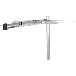 Nedis Buitenantenne UHF/VHF 50+ km Ontvangst 12 dB 75 Ohm 1210 mm Aluminium