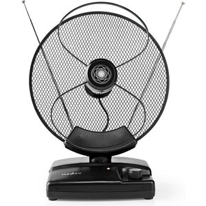 Nedis - DVB-T/T2 DAB+ HDTV Antenne - Actief - Zwart - 1,6 Meter