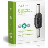 Nedis CCTV-Security Connector - 5,5 x 2,1 mm Male - 5,5 x 2,1 mm Male - Male - Groen / Zwart