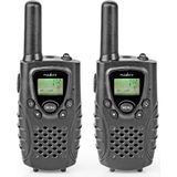 Nedis Walkie Talkie Set - 2 Handsets - Tot 8 Km - Zwart