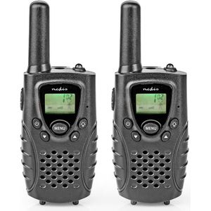 Nedis Walkie Talkie Set - 2 Handsets - Tot 8 Km - Zwart