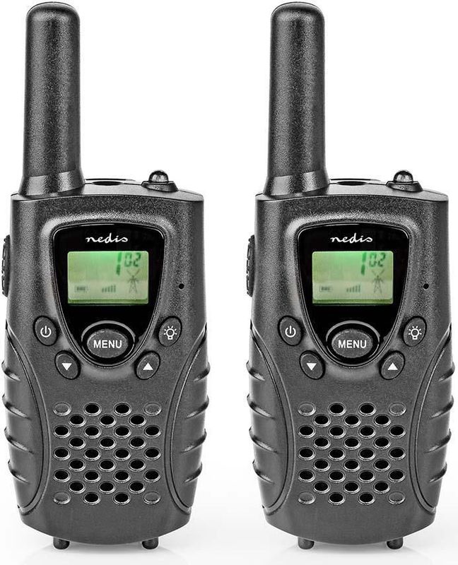 Nedis Walkie Talkie Set - 2 Handsets - Tot 8 Km - Zwart