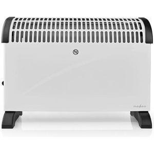 Nedis Convectorkachel | 2000 W | 3 Warmte Standen | Instelbare thermostaat | Omvalpreventie | Geïntegreerde handgrepen | Wit