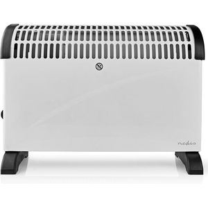 Nedis Convectorkachel - 2000 W - 3 Warmte Standen - Turbo-functie - Instelbare thermostaat - Geïntegreerde handgrepen - Wit