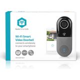 Nedis - Smart Videodeurbel - HD 720p - Wifi Verbinding - Nachtzicht