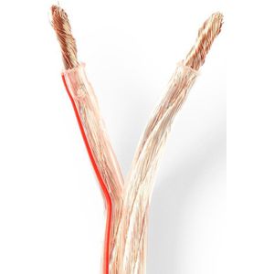 Nedis Speaker-Kabel | 2x 6 mm² | CCA | 100 m | Transparant | 1 stuks - CAGW6000TR1000 CAGW6000TR1000