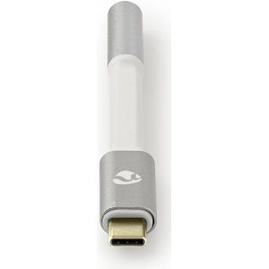 Nedis USB-C Adapter | USB-C Male | 3,5 mm Female | 0.08 m | Wit / Zilver | 1 stuks - CCTB65950AL008 CCTB65950AL008