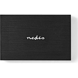 Nedis Hardeschijfbehuizing - 2.5 "" - SATA III 6 Gb/s - USB 3.2 Gen1 - USB Type-A - Aluminium / Kunststof