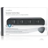 Luidspreker Switch - 4-Poorts - Zwart - Tot 200W per Kanaal