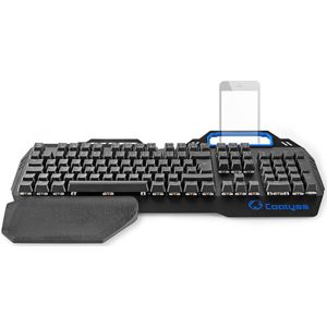 Nedis Bedraad Gaming Toetsenbord - USB - Mechanische Toetsen - RGB - QWERTZ - Duits - USB Gevoed - Lengte stroomkabel: 1.70 m - Gaming