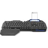 Nedis - COATYSS - Mechanisch Multimedia USB Toetsenbord - Metaal - RGB Verlichting