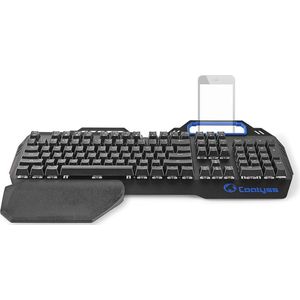 Nedis - COATYSS - Mechanisch Multimedia USB Toetsenbord - Metaal - RGB Verlichting