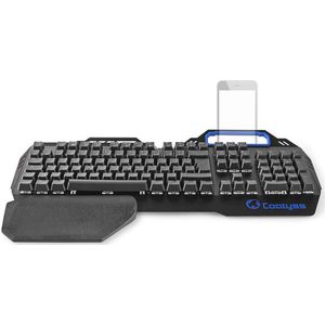 Nedis - GKBD400BKFR - Mechanisch Gamingtoetsenbord - Zwart - Metalen Design