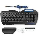 Nedis - GKBD400BKND - Mechanisch Gamingtoetsenbord - Zwart - Metalen Design - RGB-verlichting