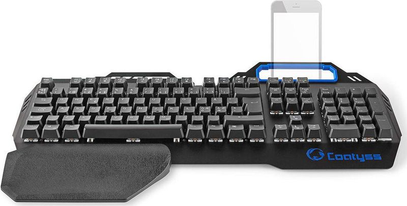 Nedis - GKBD400BKND - Mechanisch Gamingtoetsenbord - Zwart - Metalen Design - RGB-verlichting