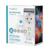 Slimme Wifi Stopcontact Stekker Voor Buiten - Stroommeter en Afdekklep - Tot 3680W - Geaard