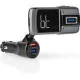 Nedis - Bluetooth FM Transmitter - Zwart - Micro SD - USB Lader met 2 Poorten