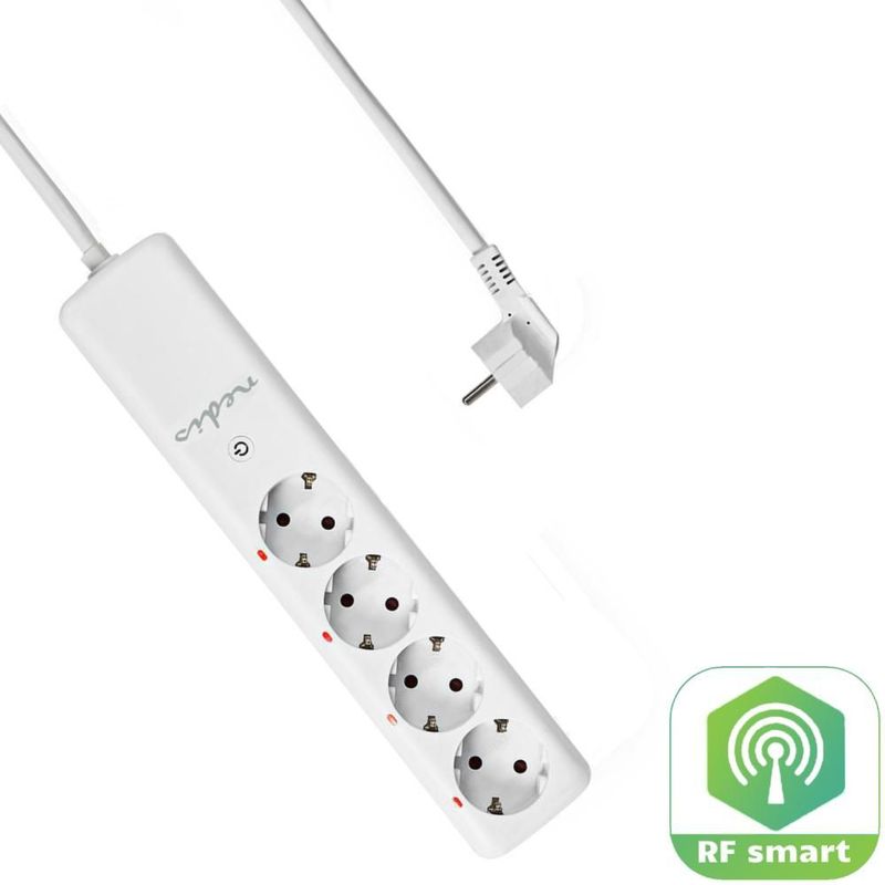 Nedis RF-stekker - 433 MHz - 3680 W - Randaarde stekker / Type F (CEE 7/7) - Wit