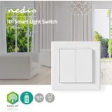 Nedis - SmartHome RF Muurschakelaar - 2 Knoppen - Wit - RF-ontvanger