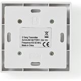 Nedis - SmartHome RF Muurschakelaar - 2 Knoppen - Wit - RF-ontvanger