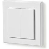 Nedis - SmartHome RF Muurschakelaar - 2 Knoppen - Wit - RF-ontvanger