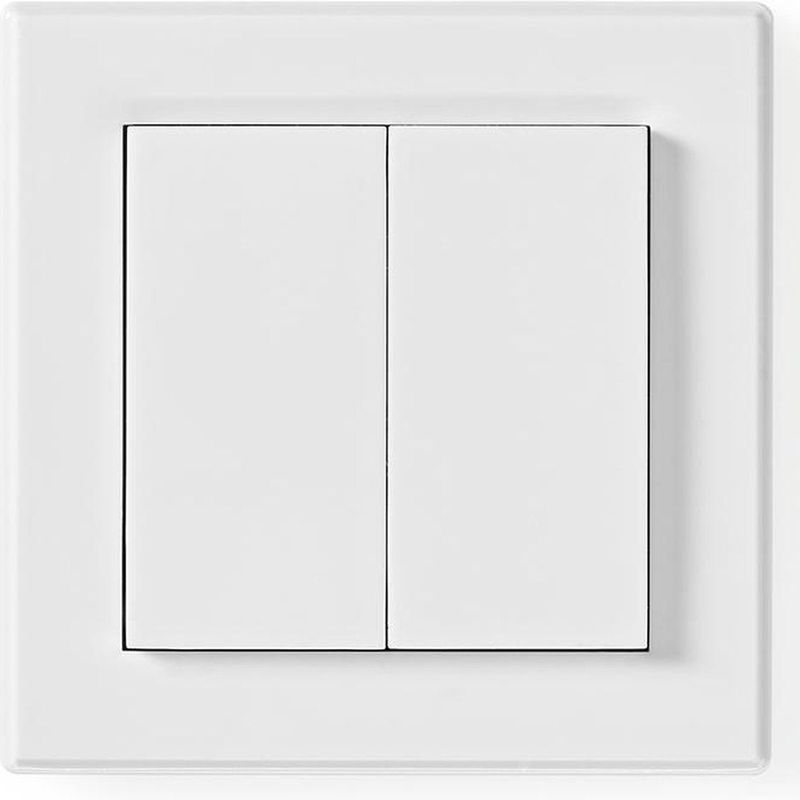 Nedis - SmartHome RF Muurschakelaar - 2 Knoppen - Wit - RF-ontvanger