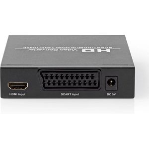 Nedis - Premium Scart naar HDMI + Audio Converter - Zwart - Materiaal: Kunststof