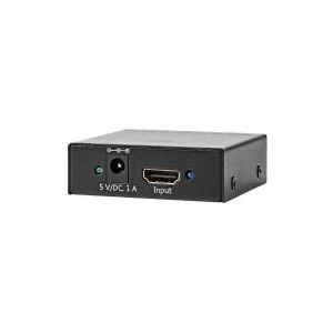 HDMI 2.0 Splitter - 4K 60Hz - 2-poorts - Zwart