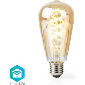 Nedis Wi-Fi Smart LED Filament Lamp | E27 | ST64 | 5 W | 500 lm