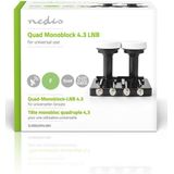 Nedis - Quad Monoblock LNB - Zwart