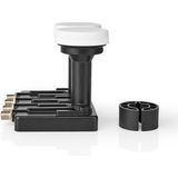 Nedis - Quad Monoblock LNB - Zwart - Ontvangstkop voor Satellietsignal