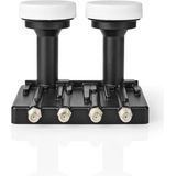 Nedis - Quad Monoblock LNB - Zwart - Ontvangstkop voor Satellietsignal