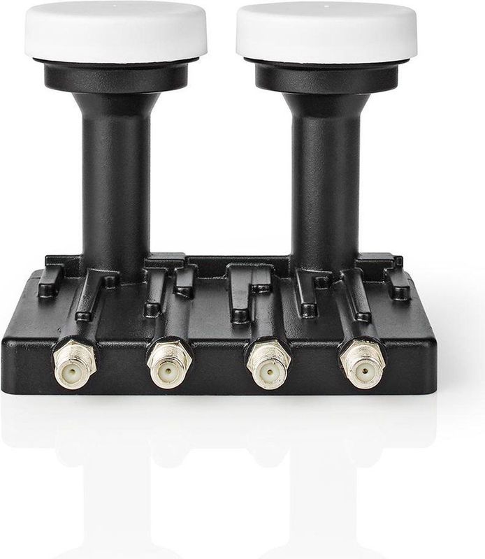 Nedis - Quad Monoblock LNB - Zwart - Ontvangstkop voor Satellietsignal