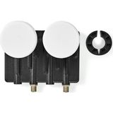 Nedis - Twin Monoblock LNB - Zwart - 6.0°