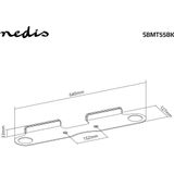 Nedis Soundbar Beugel - Geschikt Voor Sonos® Beam™ - Wand - 5 Kg - Vast - ABS / Staal - Zwart